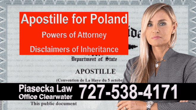 Longboat Key Apostille, Power of Attorney, Pełnomocnictwo, Notary Public, Polski Notariusz, Polskojęzyczny Notariusz, Florida, Floryda, Agnieszka Piasecka