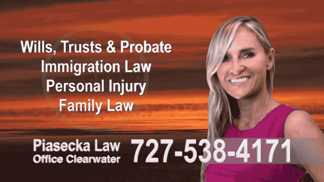 Sarasota Wills, Trusts, Probate, Immigration, Lawyer, Attorney, Polish, Accidents, Personal Injury, Divorce, Family Law, Agnieszka Piasecka